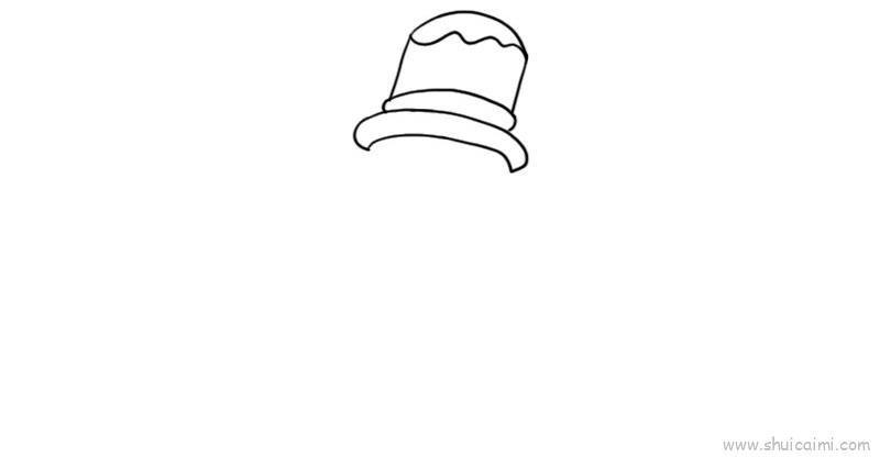 元旦雪人儿童画怎么画 元旦雪人简笔画步骤