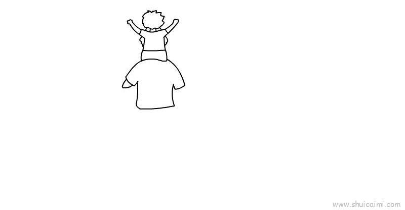 幸福一家人儿童画怎么画 幸福一家人简笔画图片