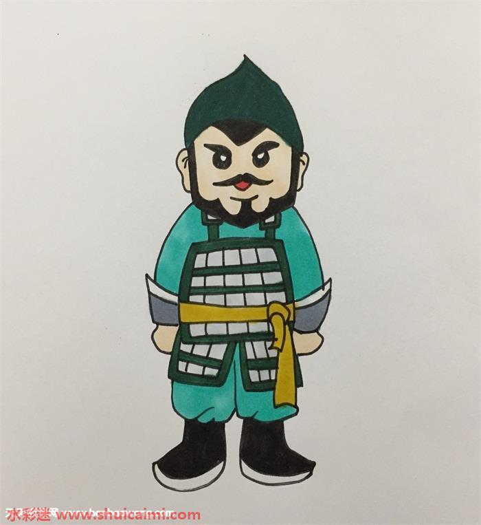 古代士兵怎么画 古代士兵简笔画简单彩色