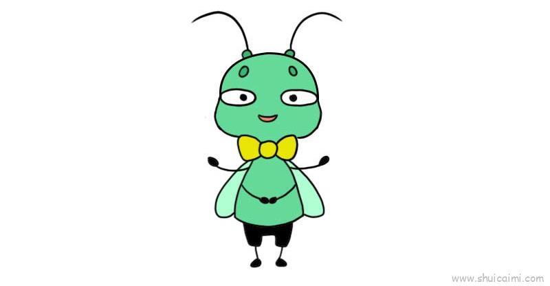 蟋蟀儿童画怎么画 蟋蟀简笔画图片