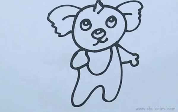 考拉儿童画怎么画 考拉简笔画图片