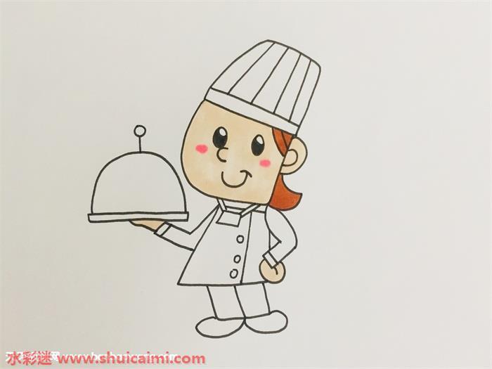 厨师怎么画 厨师简笔画图片大全彩色