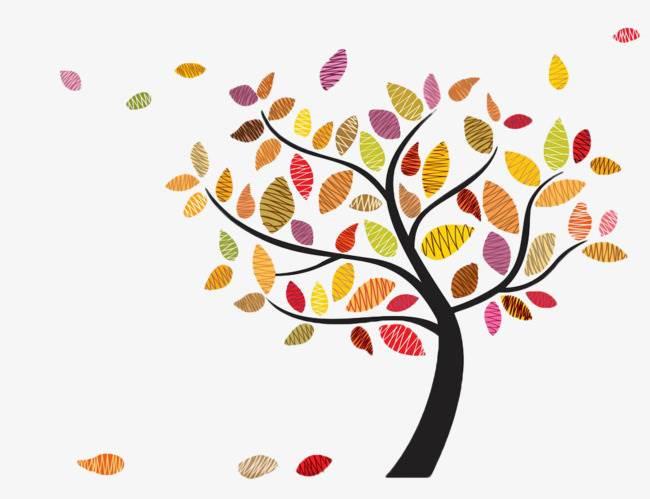 落叶简笔画 落叶简笔画彩色