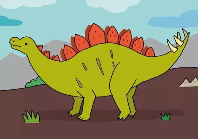 画恐龙简笔画 画恐龙简笔画图片大全