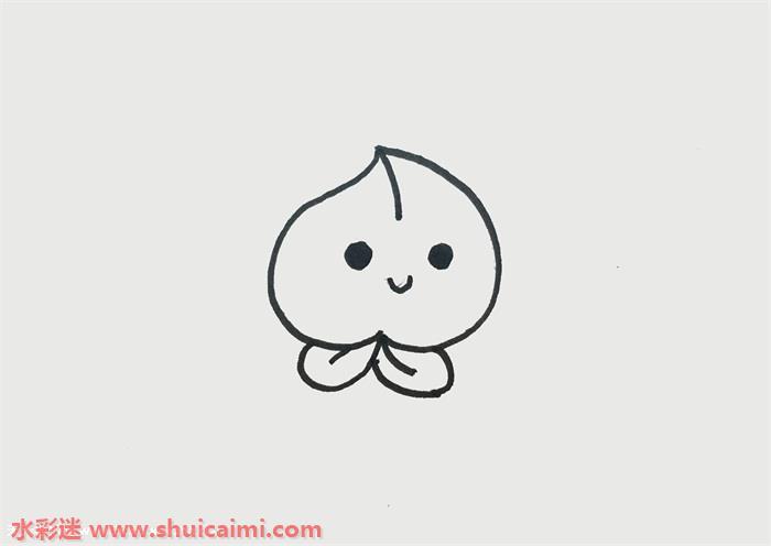 桃子怎么画 桃子简笔画简单好看彩色