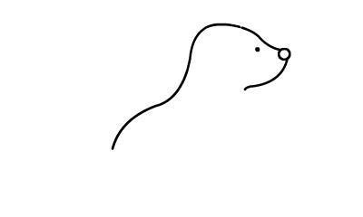 小狗的画法大全 简单 简笔画_动物狗怎么画简笔画