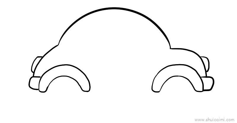 小汽车儿童画怎么画 小汽车简笔画简单