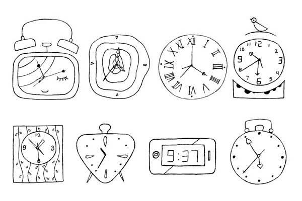 闹钟简笔画 闹钟简笔画彩色