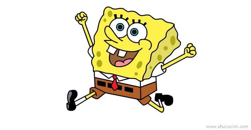 海绵宝宝儿童画怎么画 海绵宝宝简笔画简单