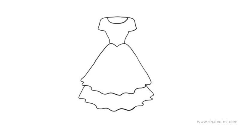 礼服儿童画怎么画 礼服简笔画简单