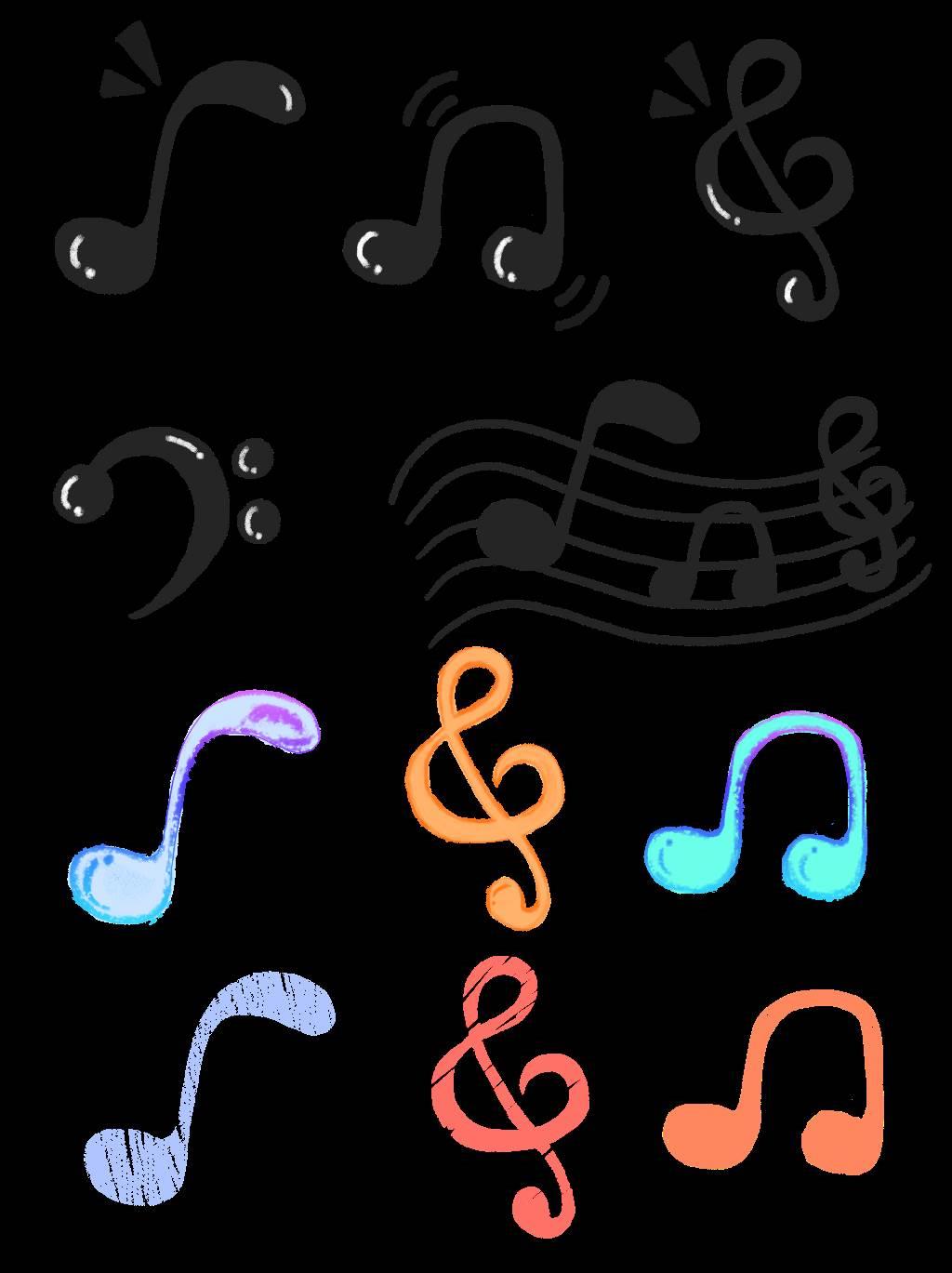 音符简笔画 音符简笔画简单又漂亮