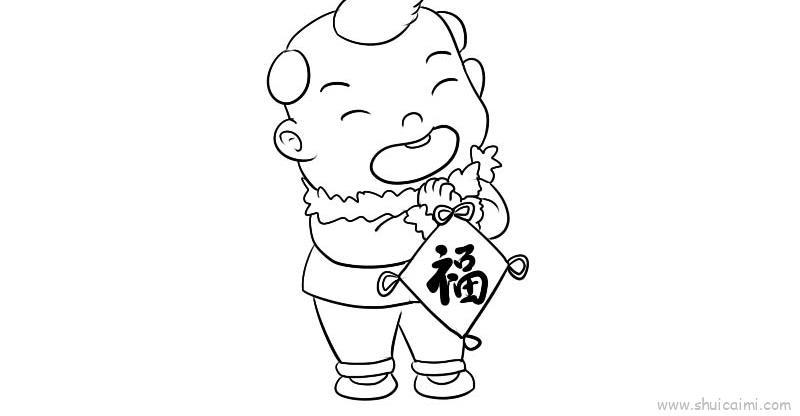 过年儿童画怎么画 过年简笔画简单又好看