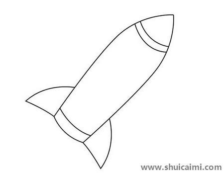 火箭儿童简笔画