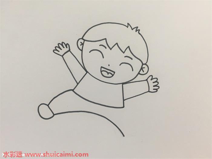 小孩怎么画 小孩简笔画简单彩色