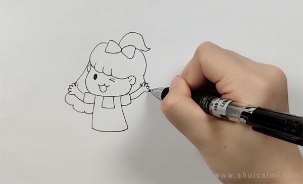 小女孩简笔画怎么画 小女孩简笔画画法