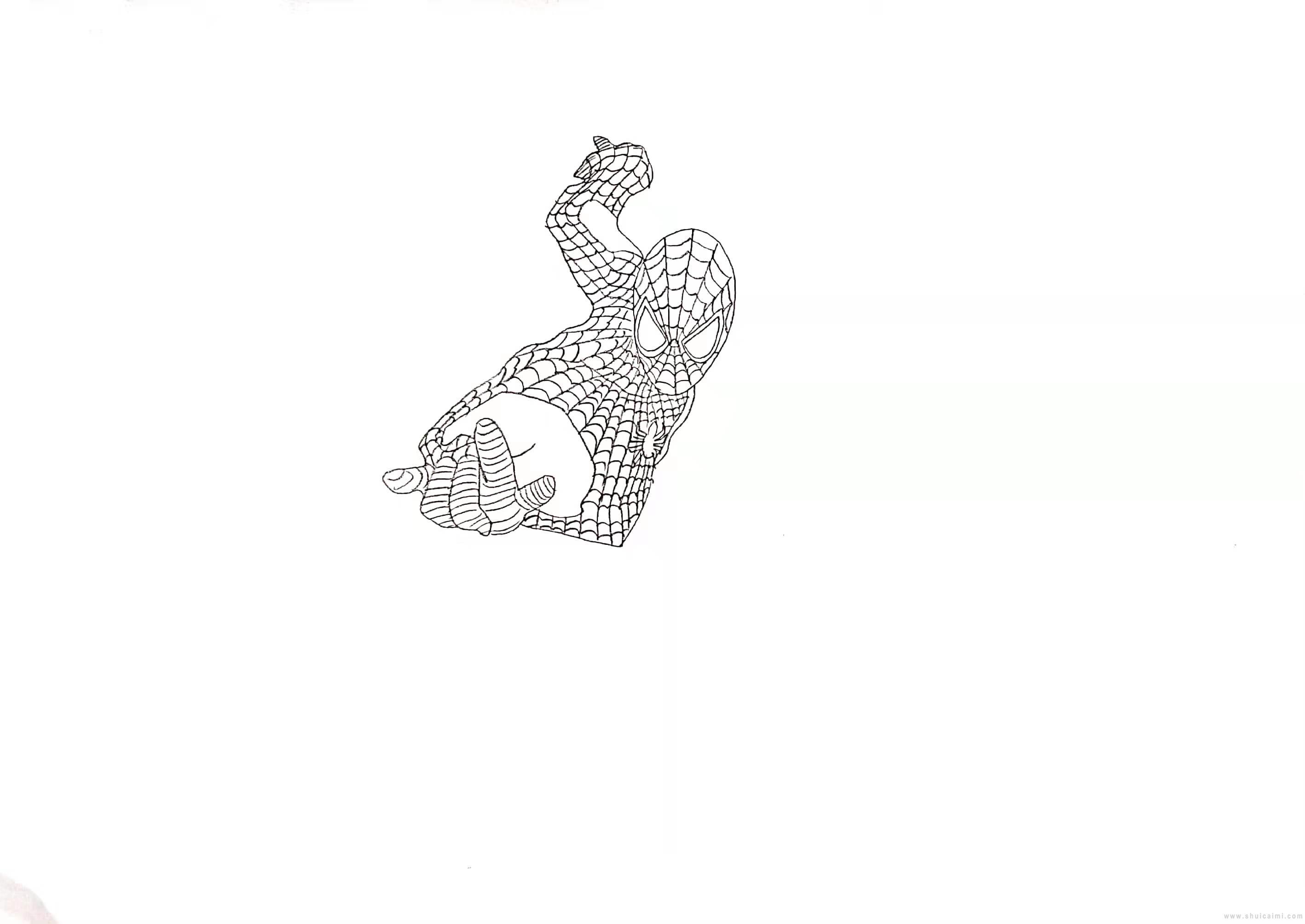 钢铁蜘蛛侠简笔画怎么画 钢铁蜘蛛侠简笔画简单又好看