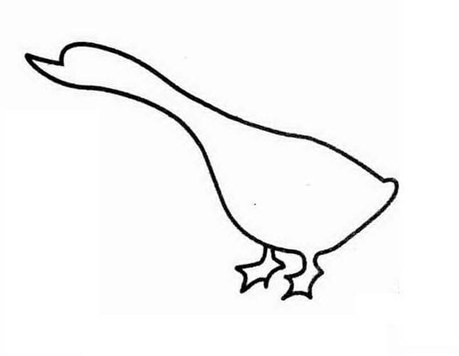 鹅简笔画 鹅简笔画图片