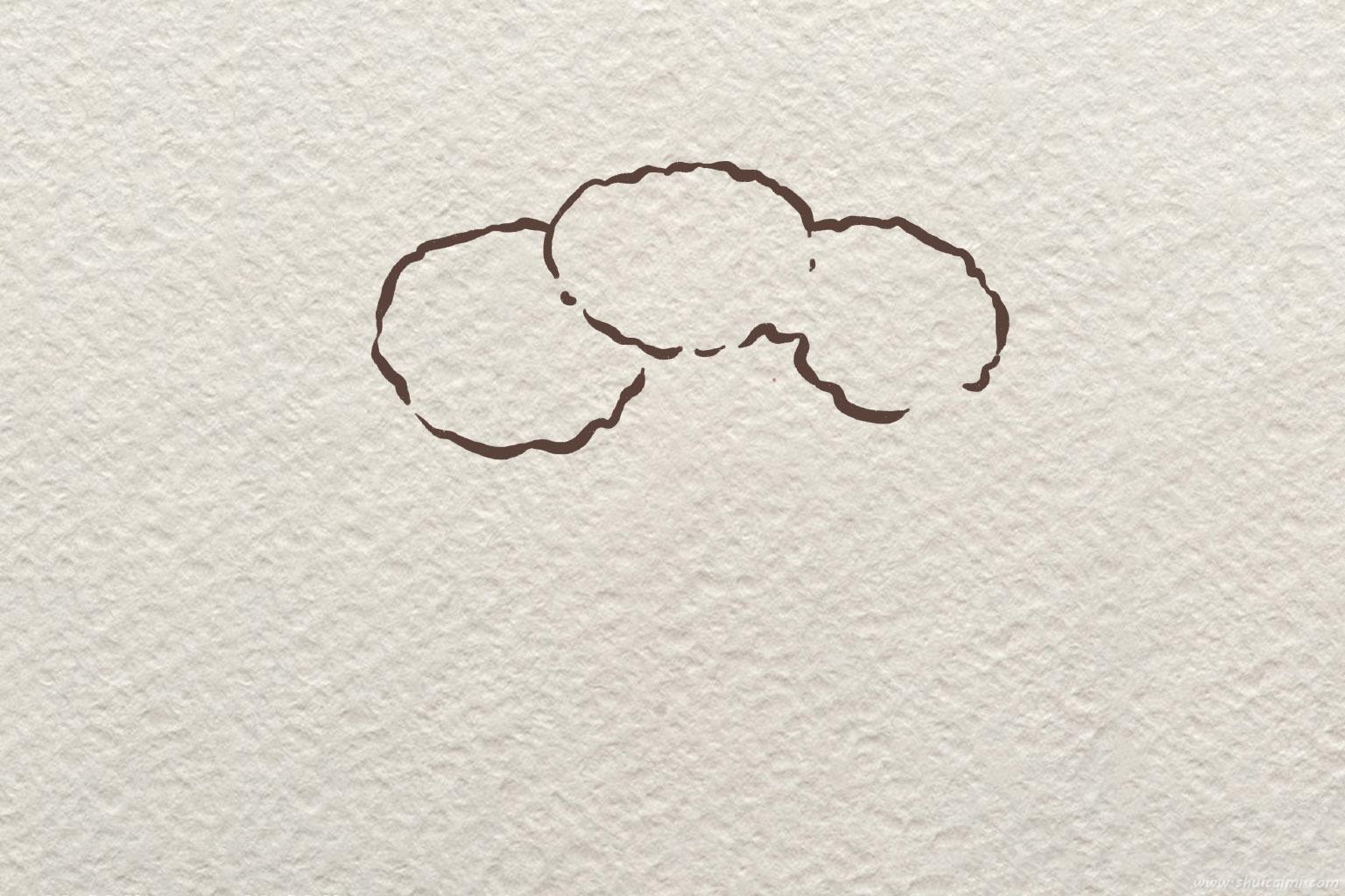 可爱的卡通西兰花简笔画绘画上色教程