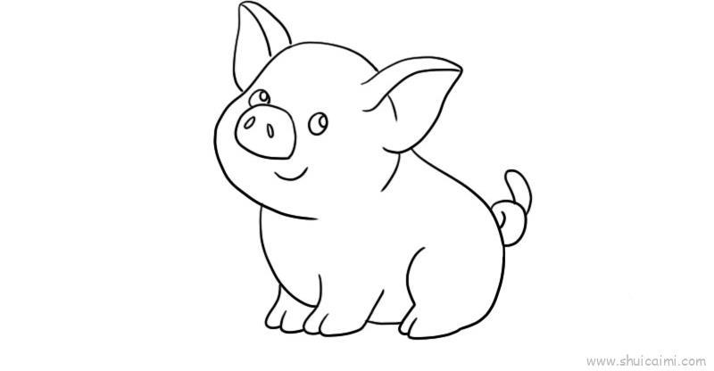小猪儿童画怎么画 小猪简笔画简单又好看