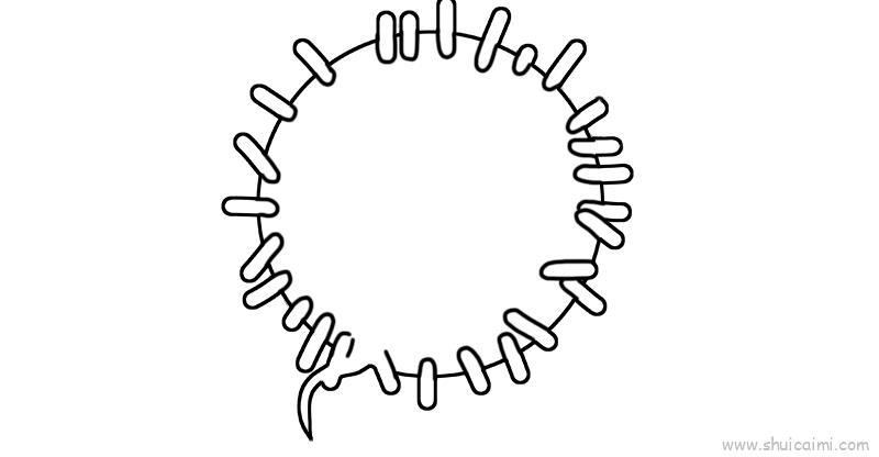 冠状病毒儿童画怎么画 冠状病毒简笔画图片大全