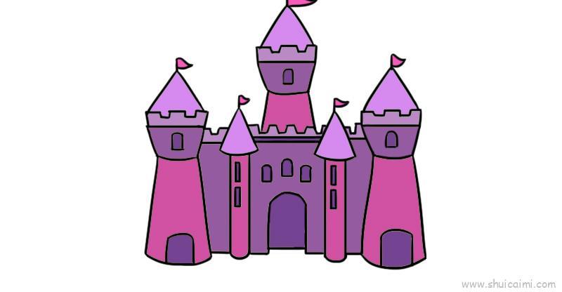 城堡儿童画怎么画 城堡简笔画图片大全