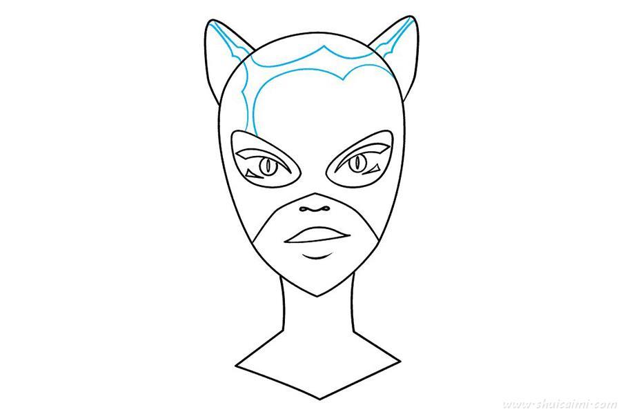 猫女怎么画 猫女简笔画图片大全带颜色