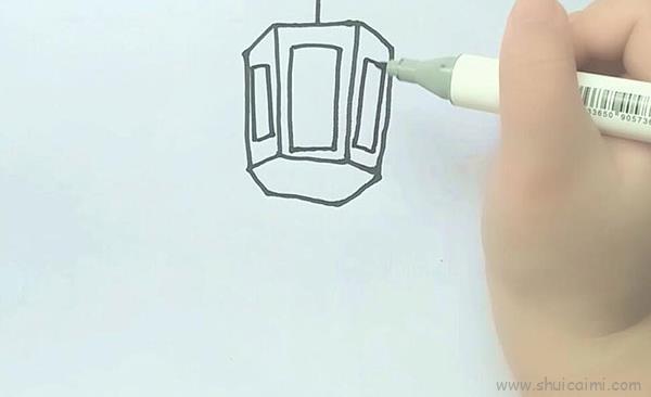 花灯儿童画怎么画 花灯简笔画简单