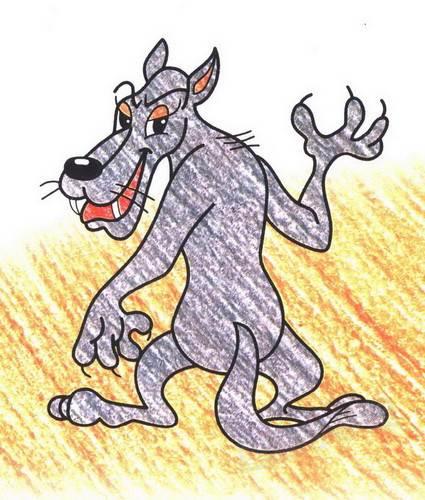 狼简笔画 狼简笔画凶残霸气