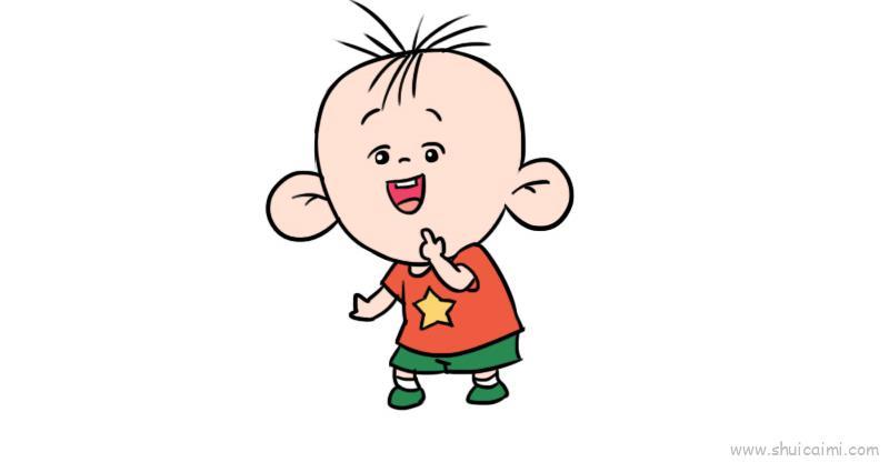 大耳朵图图儿童画怎么画 大耳朵图图简笔画顺序