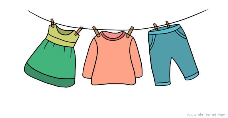 衣服儿童画怎么画 衣服简笔画步骤