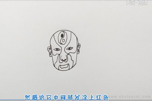 脸谱简笔画怎么画 脸谱简笔画步骤