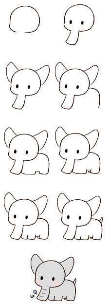大象简笔画 大象简笔画儿童简笔画