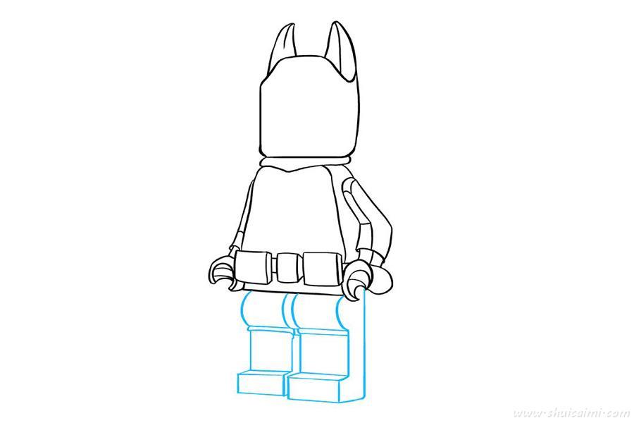 乐高蝙蝠侠怎么画 乐高蝙蝠侠简笔画简单好看带颜色