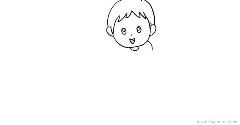 小孩踢足球儿童画怎么画 小孩踢足球简笔画图片大全