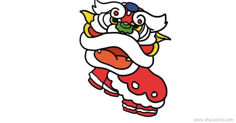 狮子儿童画怎么画 狮子简笔画顺序