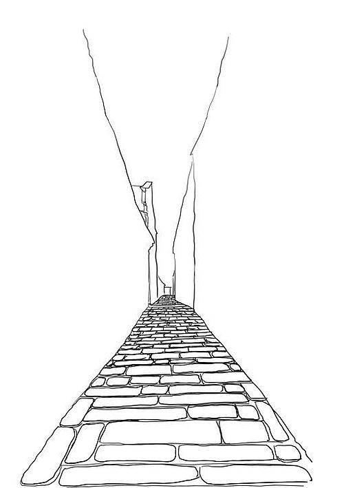 沿途风景线稿简笔画 沿途风景线稿简笔画图片大全