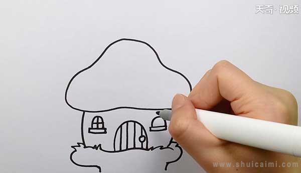 蘑菇房子简笔画怎么画 蘑菇房子简笔画图片大全