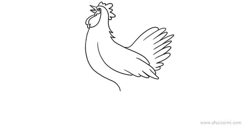 公鸡儿童画怎么画 公鸡简笔画画法