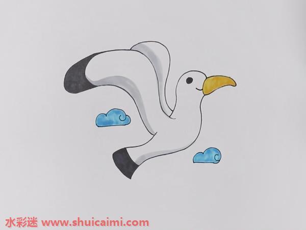 海鸥怎么画 海鸥简笔画画法