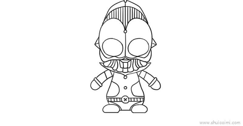 ​奥特之王儿童画怎么画 ​奥特之王简笔画图片