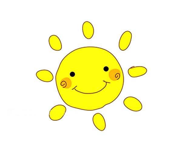 qq一个太阳简笔画 qq一个太阳简笔画图片