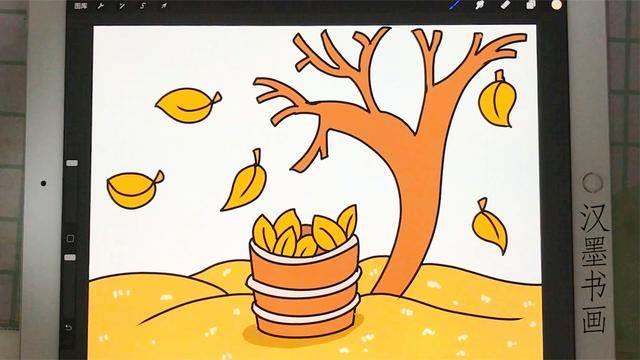 秋天简笔画图片大全 秋天简笔画图片大全带颜色