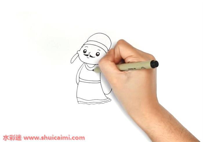 杜牧怎么画 杜牧简笔画画法
