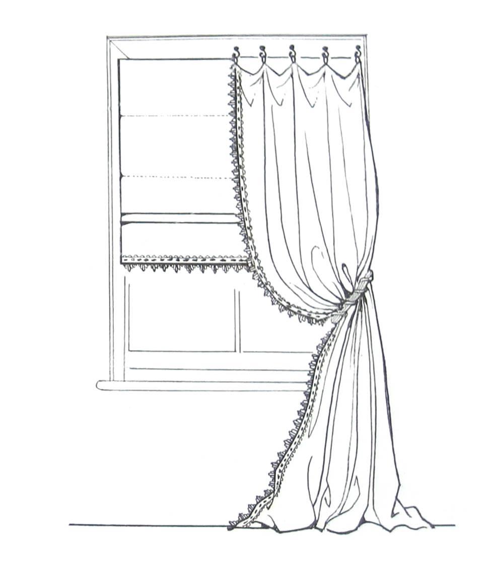 窗帘简笔画 窗帘简笔画儿童画