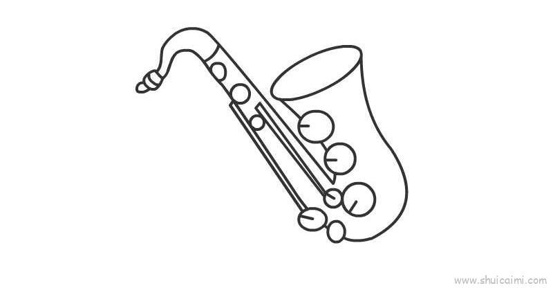 萨克斯儿童画怎么画 萨克斯简笔画简单又好看
