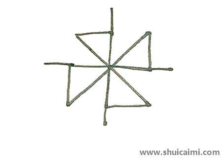 玩具风车儿童简笔画