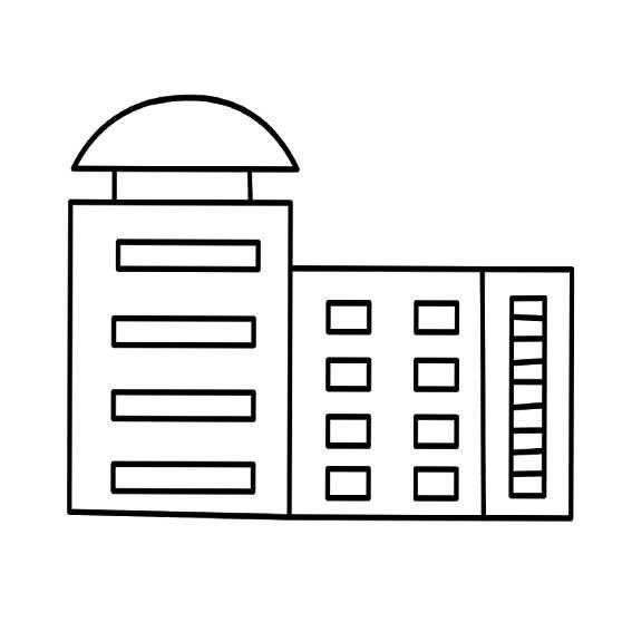 楼房的简笔画图片大全 楼房的简笔画图片大全彩色