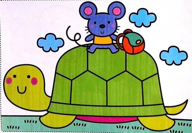 简笔画图片大全带颜色 简笔画图片大全带颜色风景彩色
