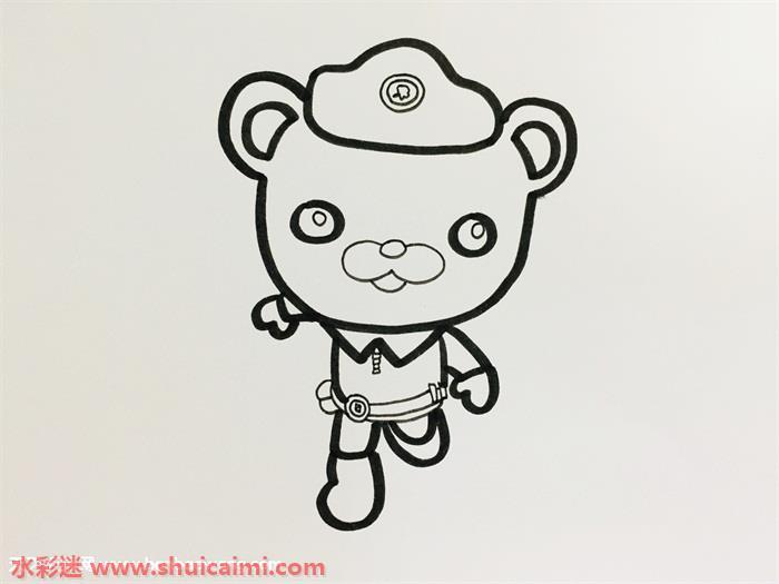 巴克队长怎么画 巴克队长简笔画彩色