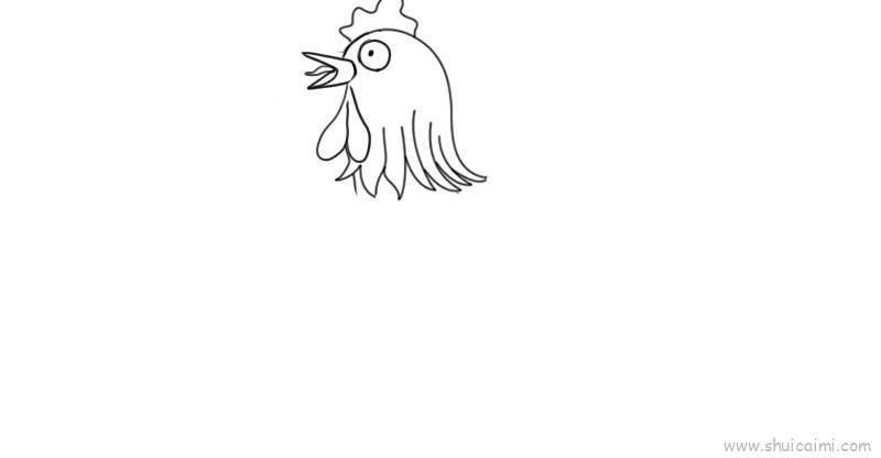 公鸡儿童画怎么画 公鸡简笔画好看